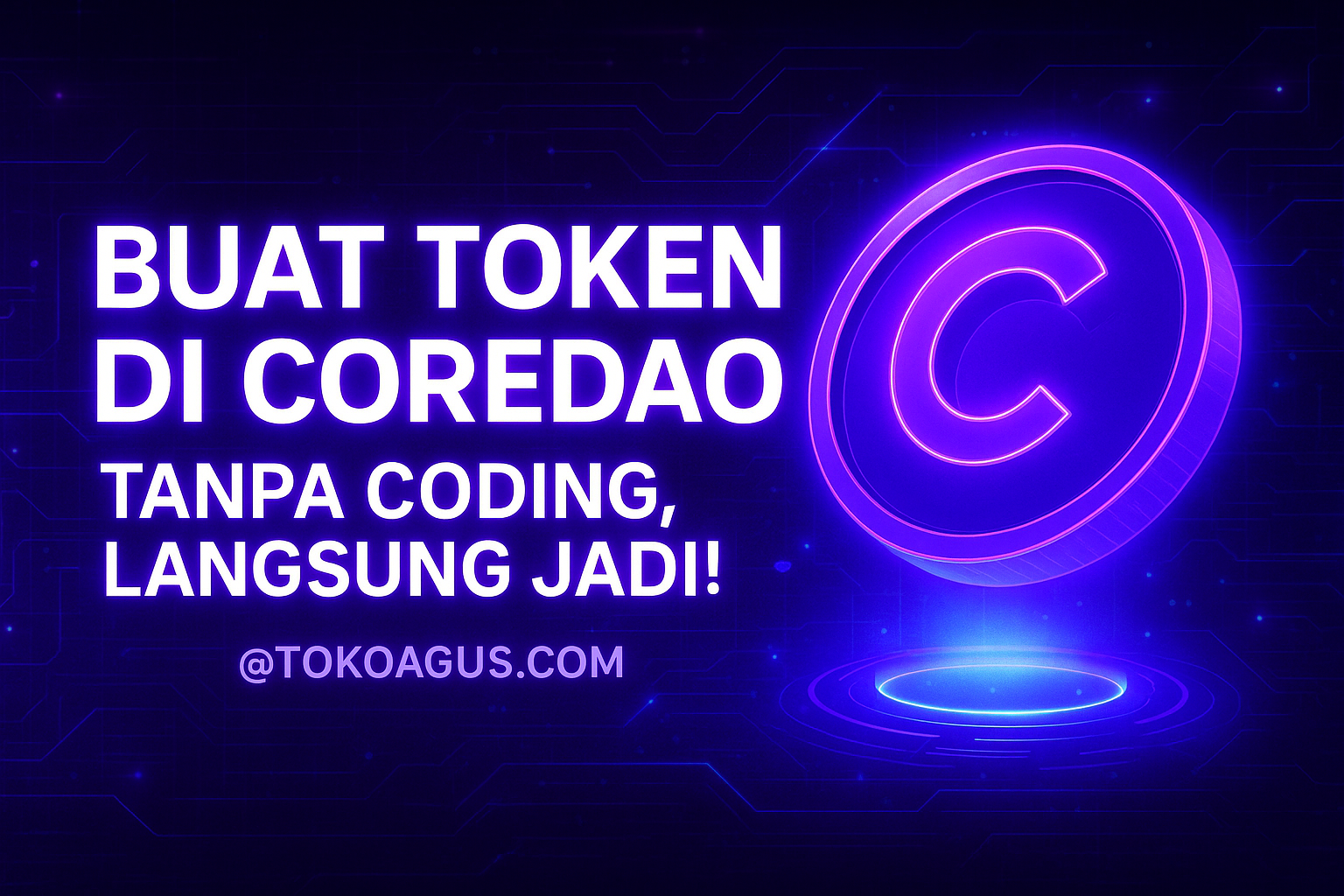 Cara Membuat Token Kripto di Core Chain Tanpa Coding